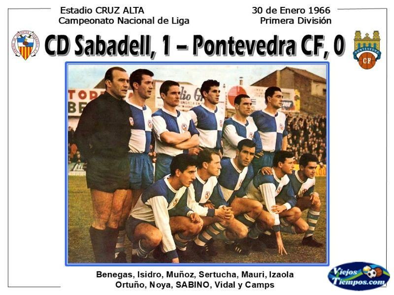 Centro de Deportes Sabadell Club de Fútbol. 1965 - 1966 Centro de Deportes Sabadell Club de Fútbol. 1965 - 1966