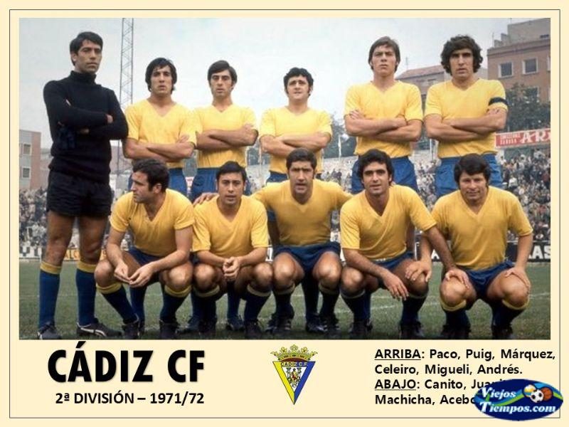 Cádiz Club de Fútbol. 1971 - 1972 Cádiz Club de Fútbol. 1971 - 1972