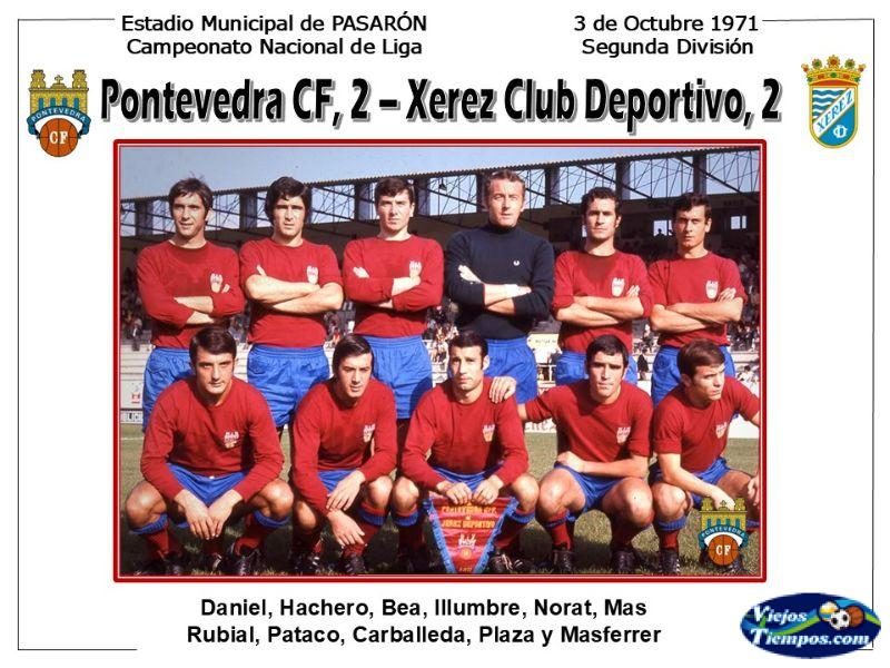Pontevedra Club de Fútbol. 1971 - 1972 Pontevedra Club de Fútbol. 1971 - 1972