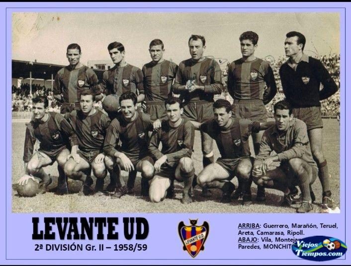 Levante Unión Deportiva. 1958 - 1959 Levante Unión Deportiva. 1958 - 1959
