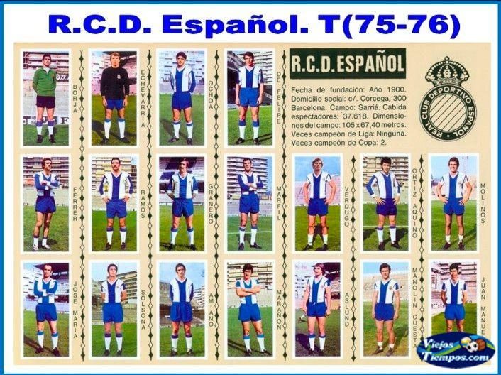 Real Club Deportivo Español 1975 - 1976 Real Club Deportivo Español 1975 - 1976
