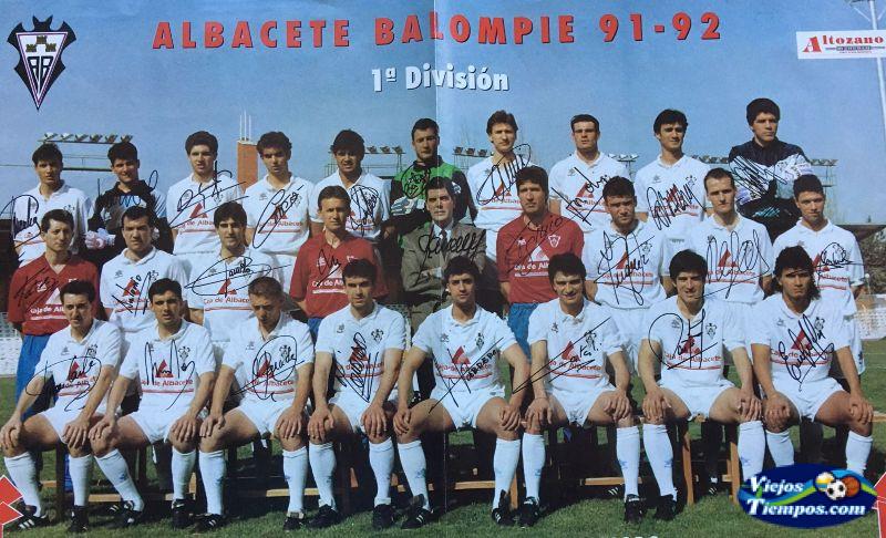 Albacete Balompie. 1991 - 1992 Albacete Balompie. 1991 - 1992