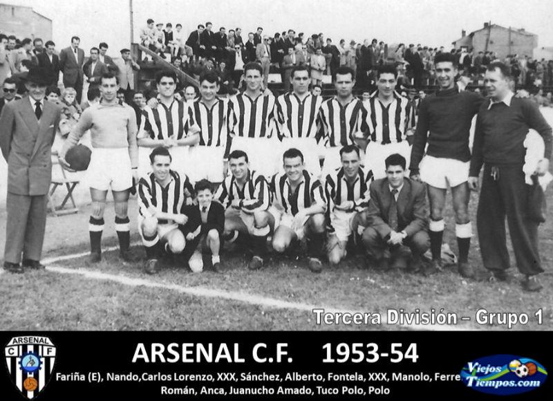 Arsenal Club de Fútbol. 1953 - 1954 Arsenal Club de Fútbol. 1953 - 1954