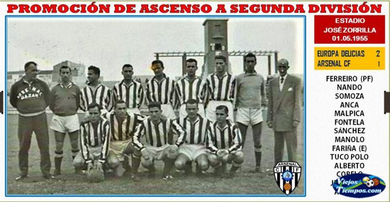 Arsenal Club de Fútbol. 1954 - 1955 Arsenal Club de Fútbol. 1954 - 1955