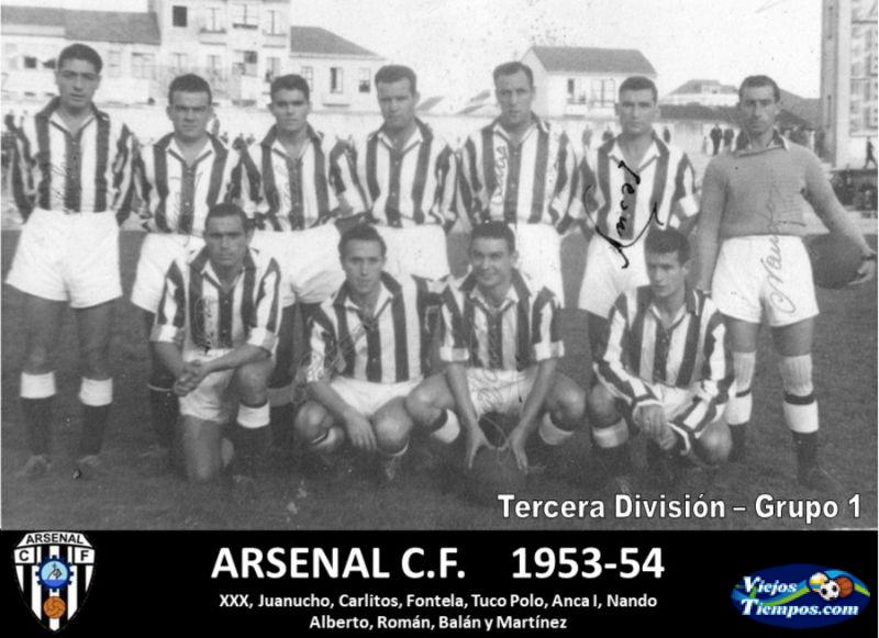 Arsenal Club de Fútbol. 1953 - 1954 Arsenal Club de Fútbol. 1953 - 1954