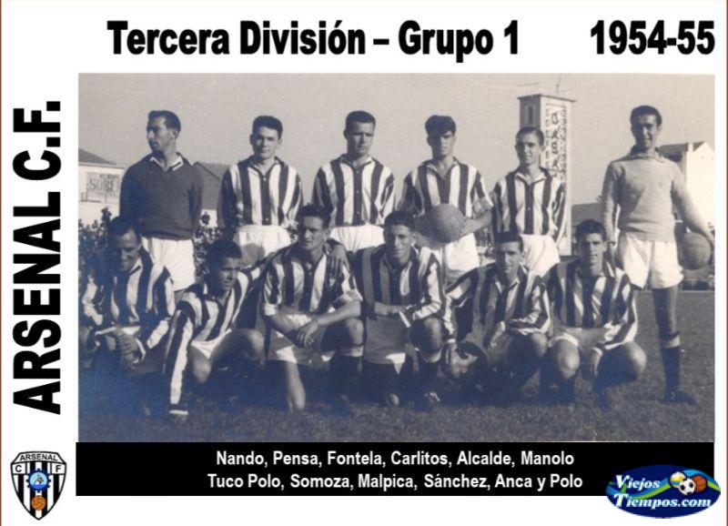 Arsenal Club de Fútbol. 1954 - 1955 Arsenal Club de Fútbol. 1954 - 1955