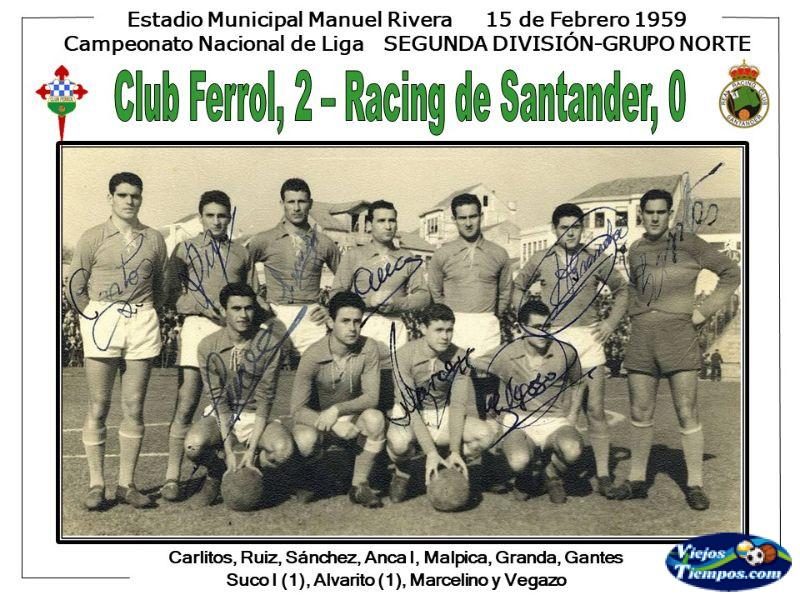 Club Ferrol. 1958 - 1959 Club Ferrol. 1958 - 1959
