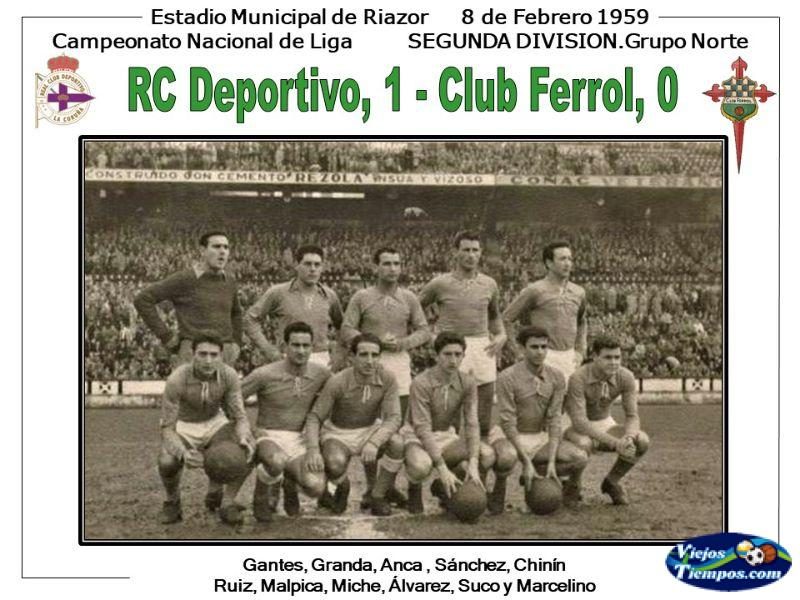 Club Ferrol. 1958 - 1959 Club Ferrol. 1958 - 1959