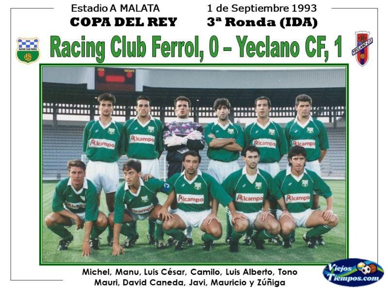 Racing Club de Ferrol. 1993 - 1994 Racing Club de Ferrol. 1993 - 1994
