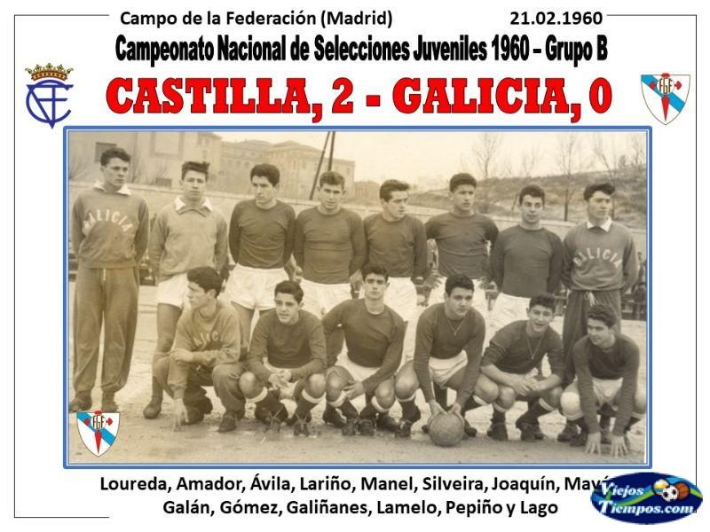 Selección de Galicia. 1959 - 1960 Selección de Galicia. 1959 - 1960