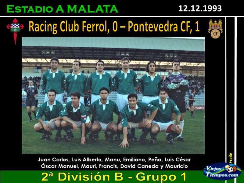 Racing Club de Ferrol. 1993 - 1994 Racing Club de Ferrol. 1993 - 1994
