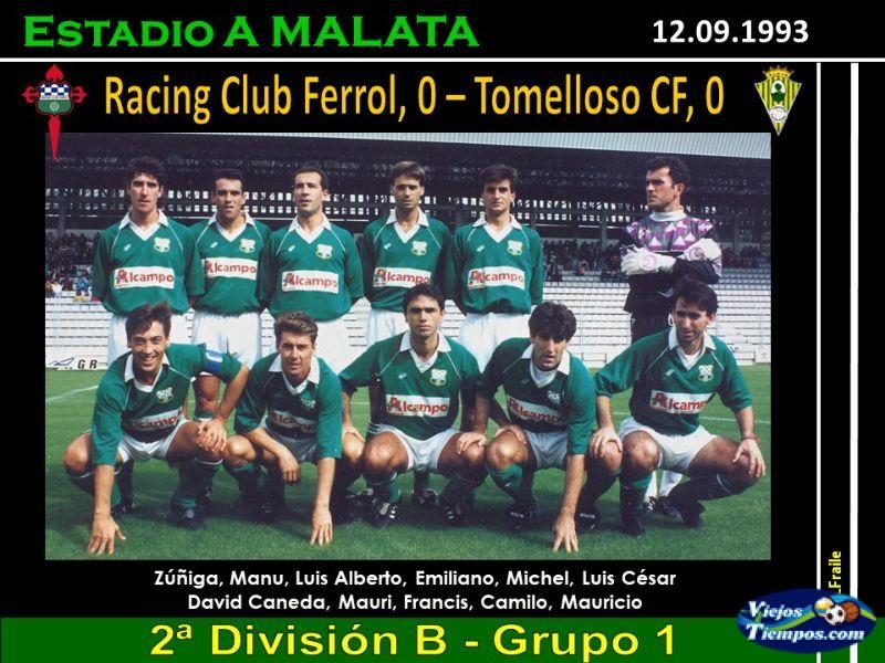 Racing Club de Ferrol. 1993 - 1994 Racing Club de Ferrol. 1993 - 1994