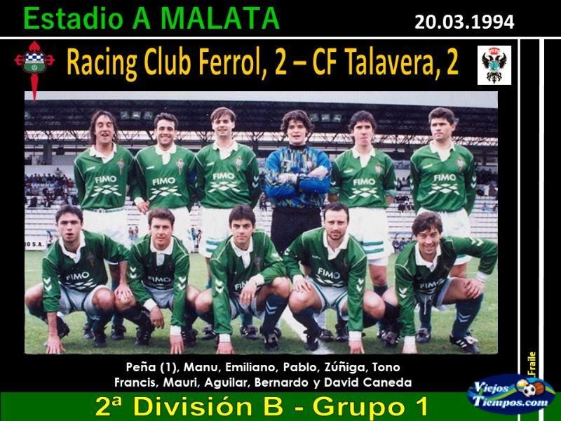 Racing Club de Ferrol. 1993 - 1994 Racing Club de Ferrol. 1993 - 1994