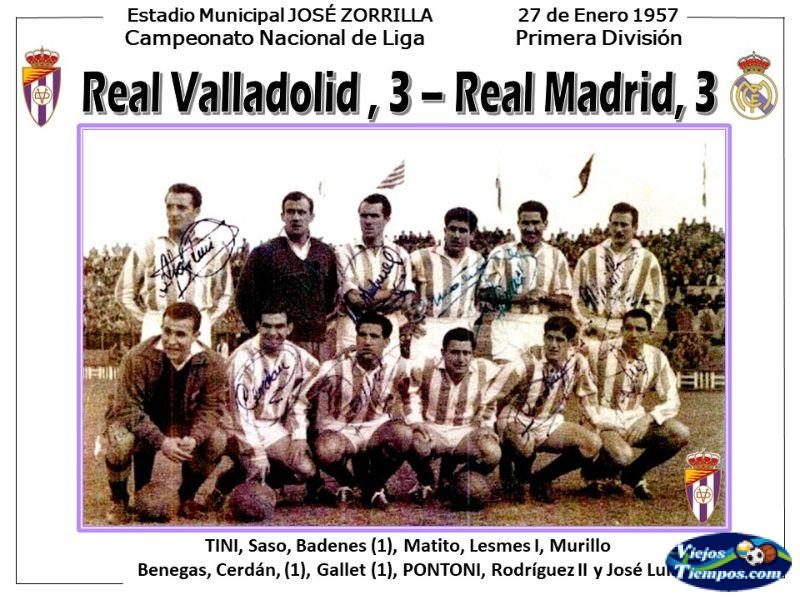 Real Valladolid Deportivo. 1956 - 1957 Real Valladolid Deportivo. 1956 - 1957