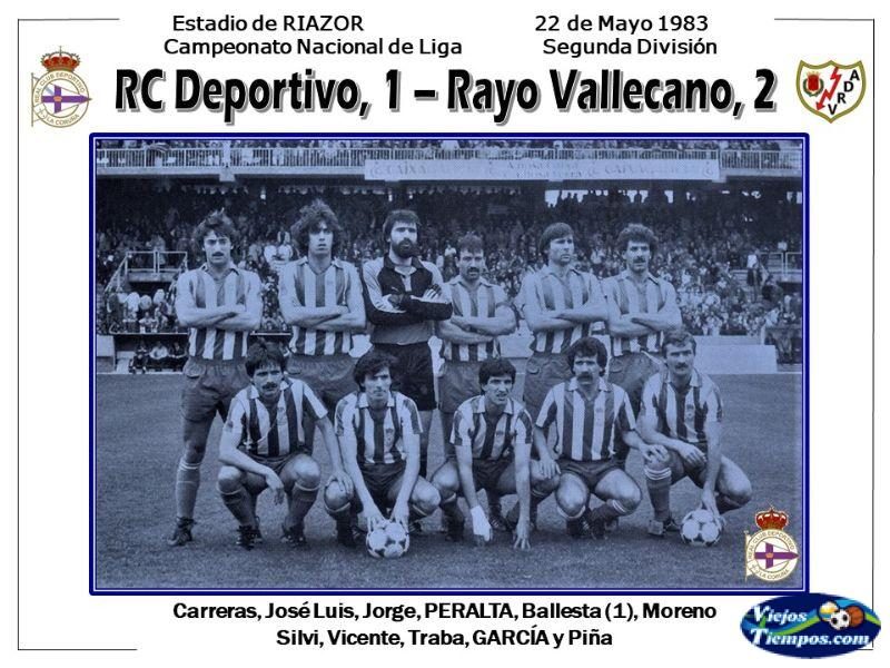Real Club Deportivo de La Coruña. 1982 - 1983 Real Club Deportivo de La Coruña. 1982 - 1983