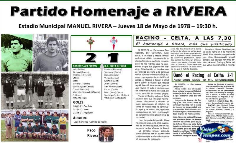 Racing Club de Ferrol. 1978 - 1979 Racing Club de Ferrol. 1978 - 1979