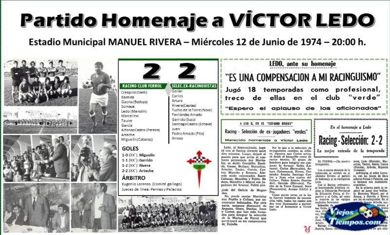 Racing Club de Ferrol. 1974 - 1975 Racing Club de Ferrol. 1974 - 1975