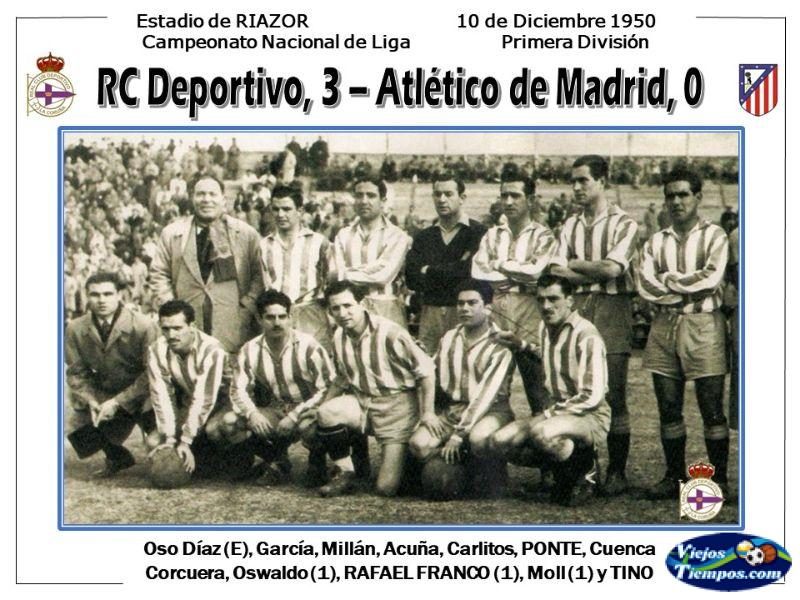 Real Club Deportivo de La Coruña 1950 - 1951 Real Club Deportivo de La Coruña 1950 - 1951
