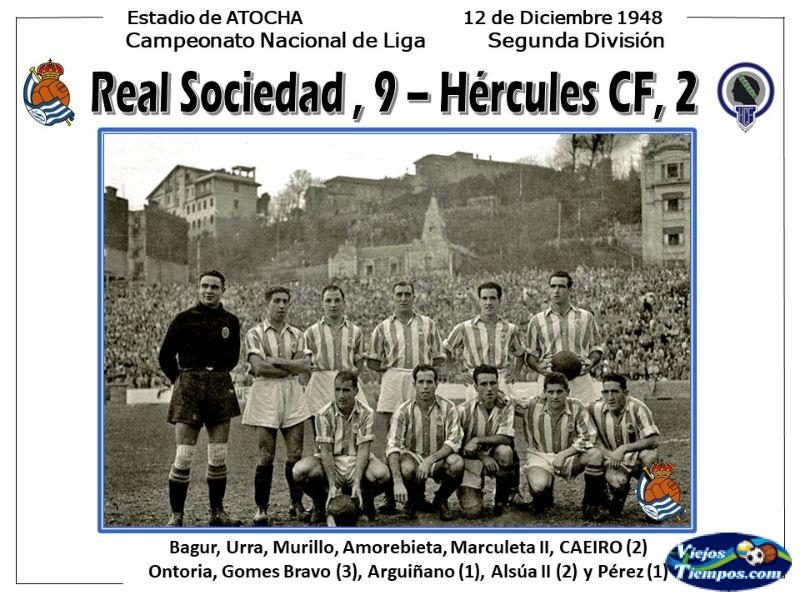 Real Sociedad de Fútbol. 1948 - 1949 Real Sociedad de Fútbol. 1948 - 1949