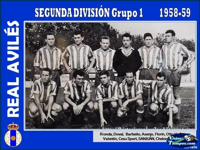 Real Avilés Club de Fútbol. 1958 - 1959 Real Avilés Club de Fútbol. 1958 - 1959