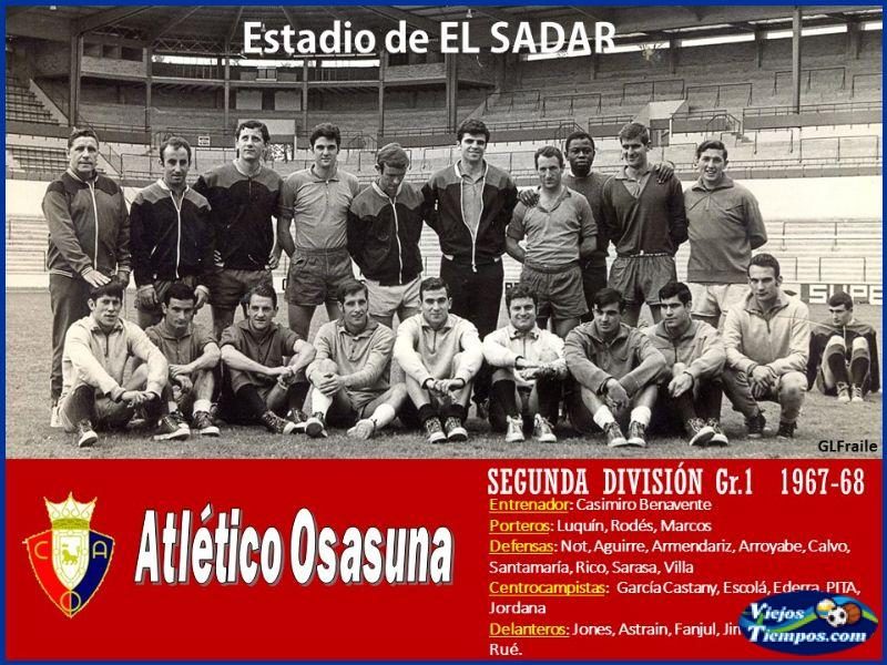 Club Atlético Osasuna. 1967 - 1968 Club Atlético Osasuna. 1967 - 1968