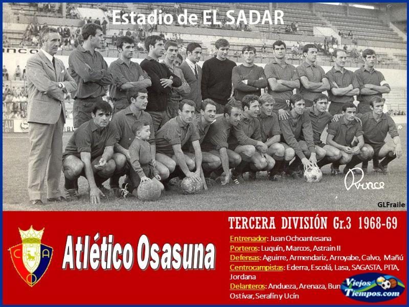 Club Atlético Osasuna. 1968 - 1969 Club Atlético Osasuna. 1968 - 1969