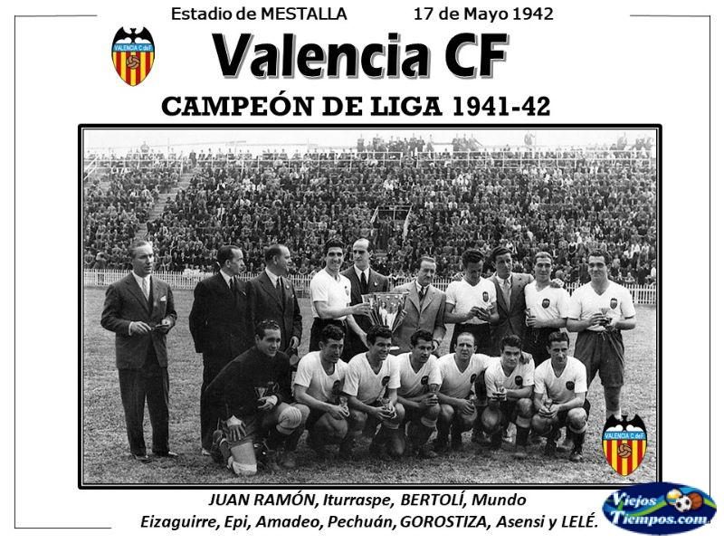 Valencia Club de Fútbol. 1941 - 1942 Valencia Club de Fútbol. 1941 - 1942