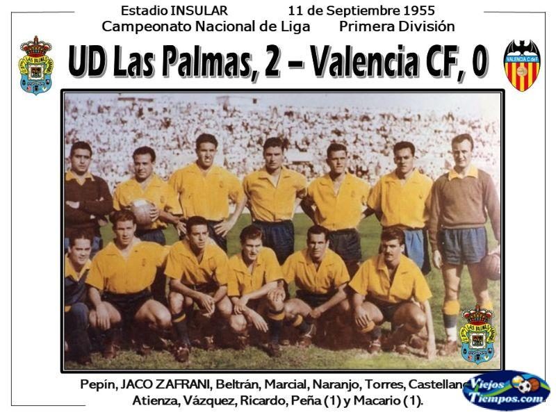 Unión Deportiva Las Palmas. 1955 - 1956 Unión Deportiva Las Palmas. 1955 - 1956
