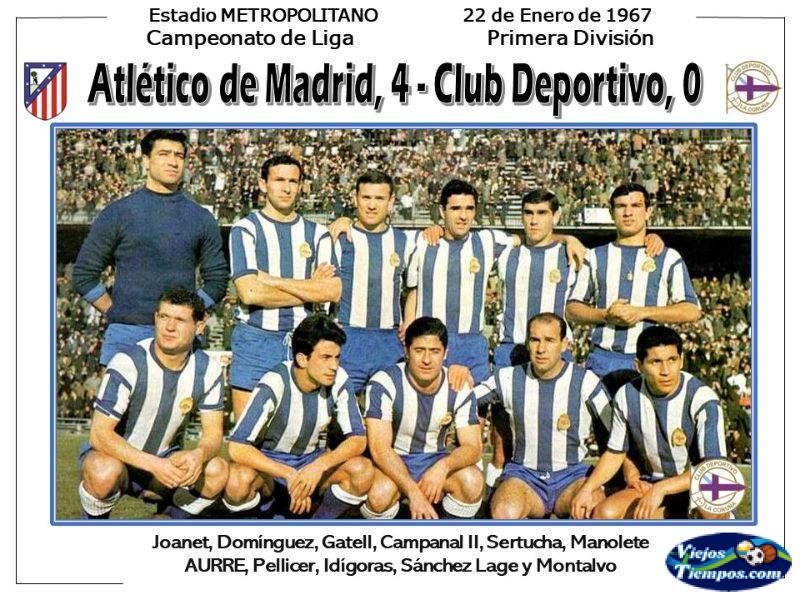 Real Club Deportivo de La Coruña. 1966 - 1967 Real Club Deportivo de La Coruña. 1966 - 1967