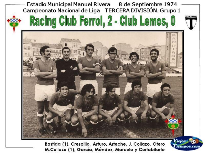 Racing Club de Ferrol. 1974 - 1975