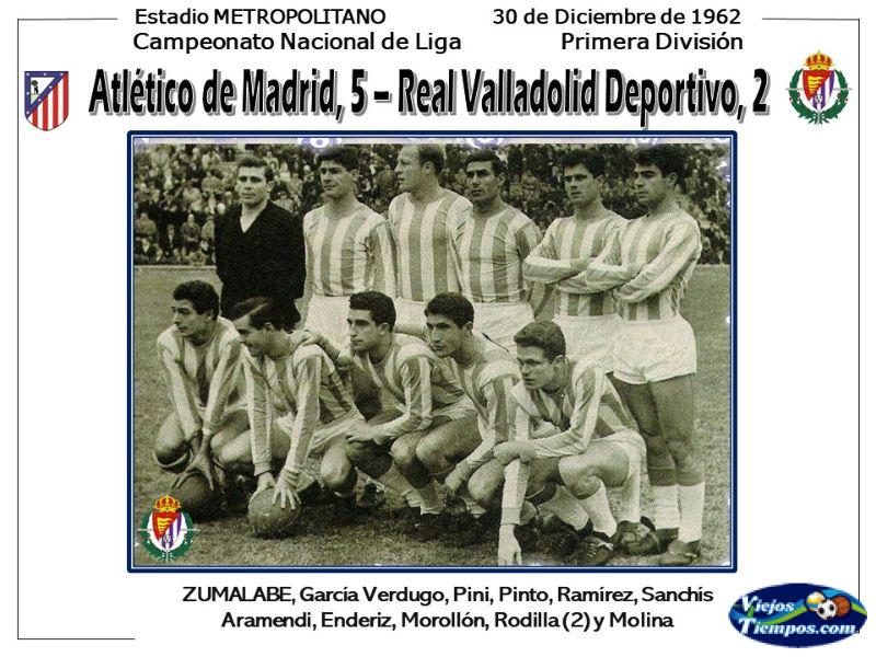 Real Valladolid Deportivo. 1962 - 1963 Real Valladolid Deportivo. 1962 - 1963