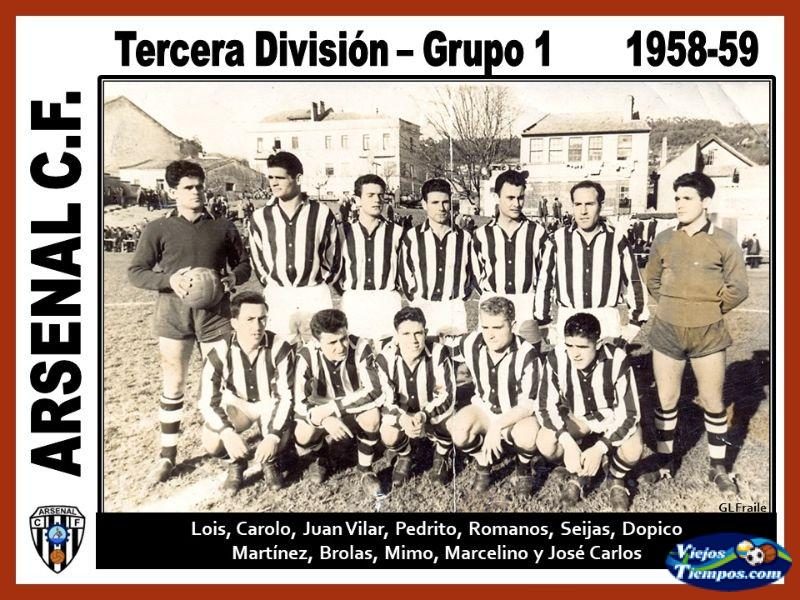 Arsenal Club de Fútbol. 1958 - 1959 Arsenal Club de Fútbol. 1958 - 1959