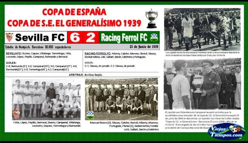 Racing Ferrol Foot-Ball Club. 1938 - 1939 Racing Ferrol Foot-Ball Club. 1938 - 1939