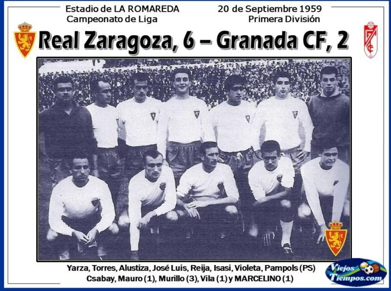 Real Zaragoza Club Deportivo. 1959 - 1960 Real Zaragoza Club Deportivo. 1959 - 1960