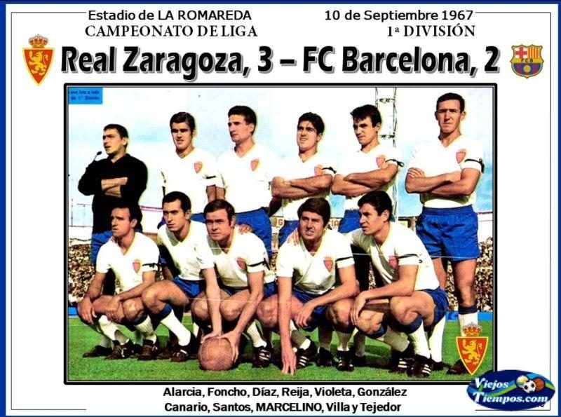 Real Zaragoza Club Deportivo. 1967 - 1968 Real Zaragoza Club Deportivo. 1967 - 1968