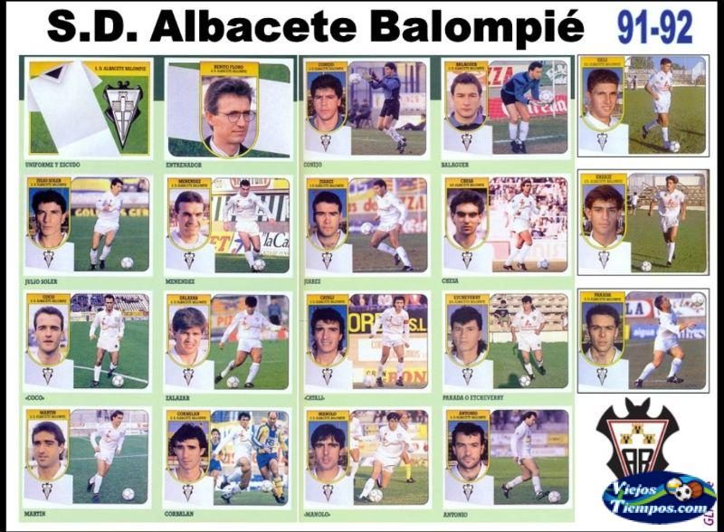 Albacete Balompié. 1991 - 1992 Albacete Balompié. 1991 - 1992