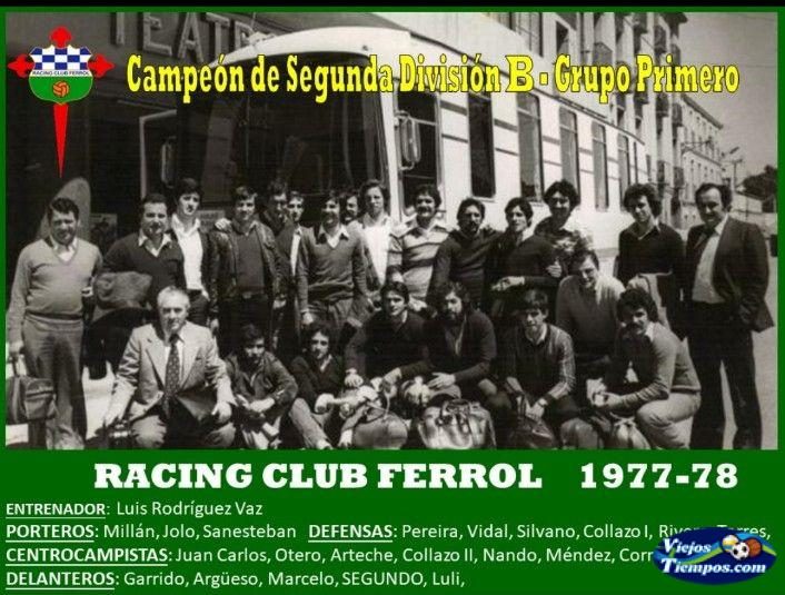 Racing Club de Ferrol. 1977 - 1978 Racing Club de Ferrol. 1977 - 1978
